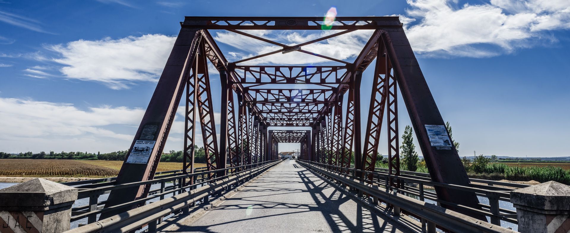 Metal bridge in Coruche