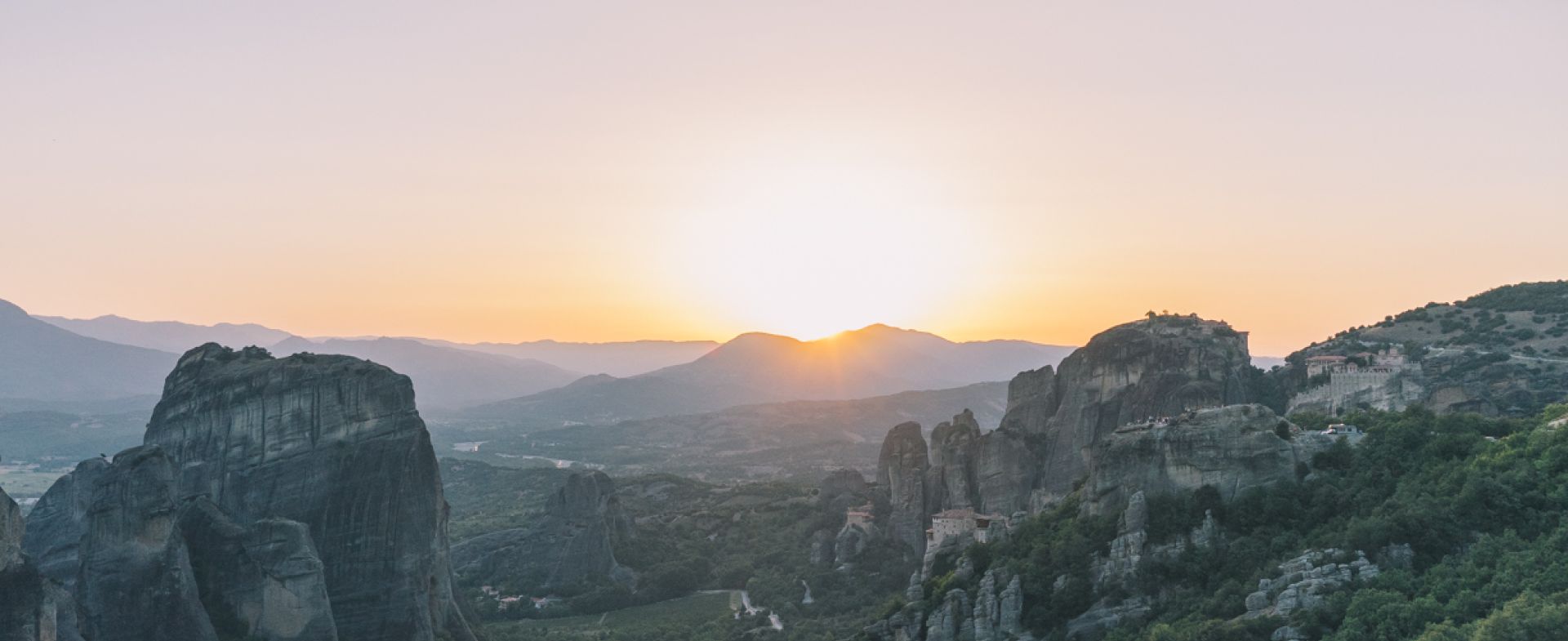 Sunset from Meteora