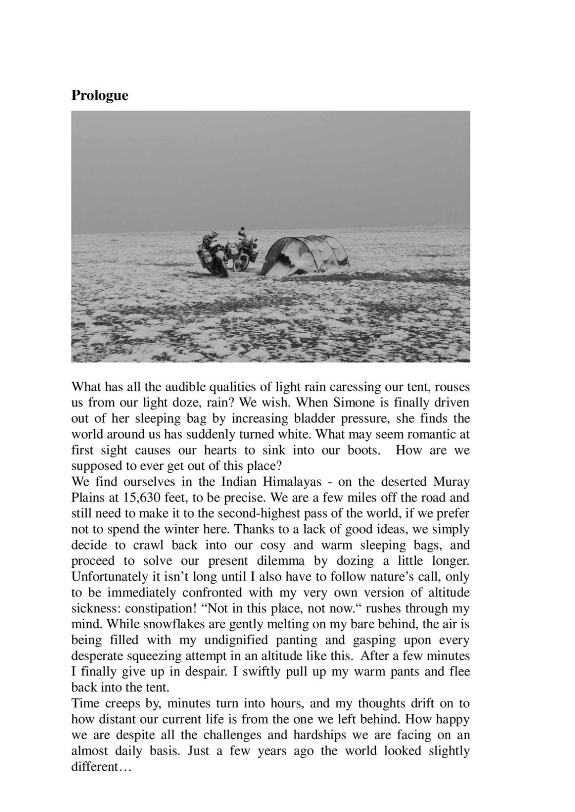 "Reading sample from Motorcycle Vagabonds first book"