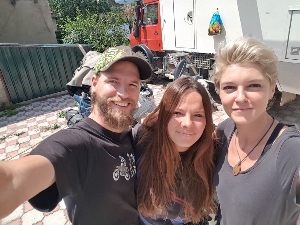 On her bike meets XT Adventures