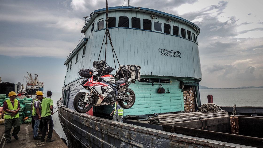 A year later, the Suzuki would be on a boat once again, this time in Malaysia