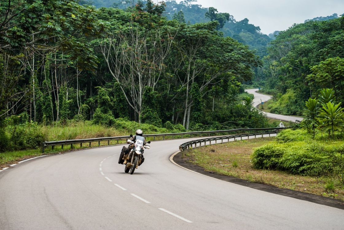 Perfect black top through Gabon.