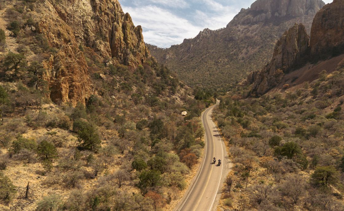  The road into Chisos basin is perfect for lone and lonesome cowboys.
