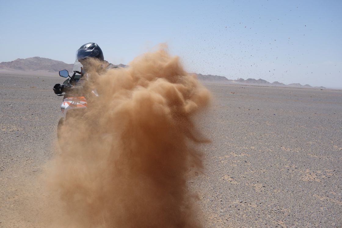 Digging up some dirt near Yazd, Iran.