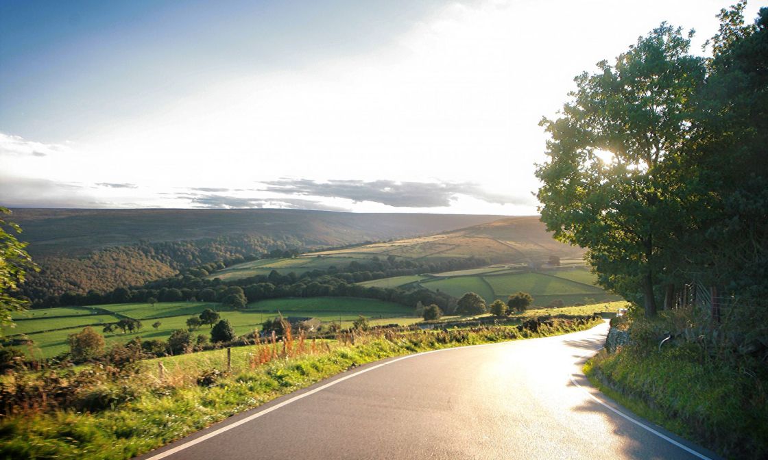 Morning light on the Peak District