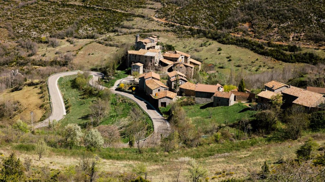 Hillside villages are dotted along the N260's route