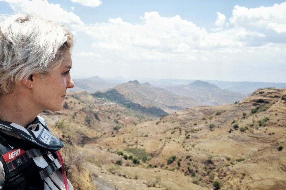 On her bike: Through Sudan and Ethiopia
