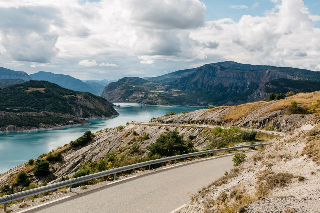 Nice view on the Lac de Serre-Ponçon