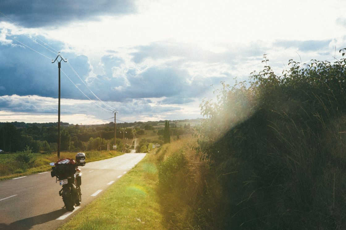 End of day somewhere before Forcalquier