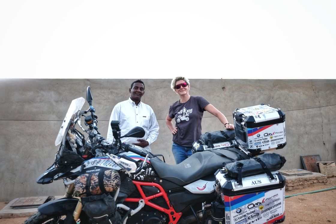 On her bike: Through Sudan and Ethiopia
