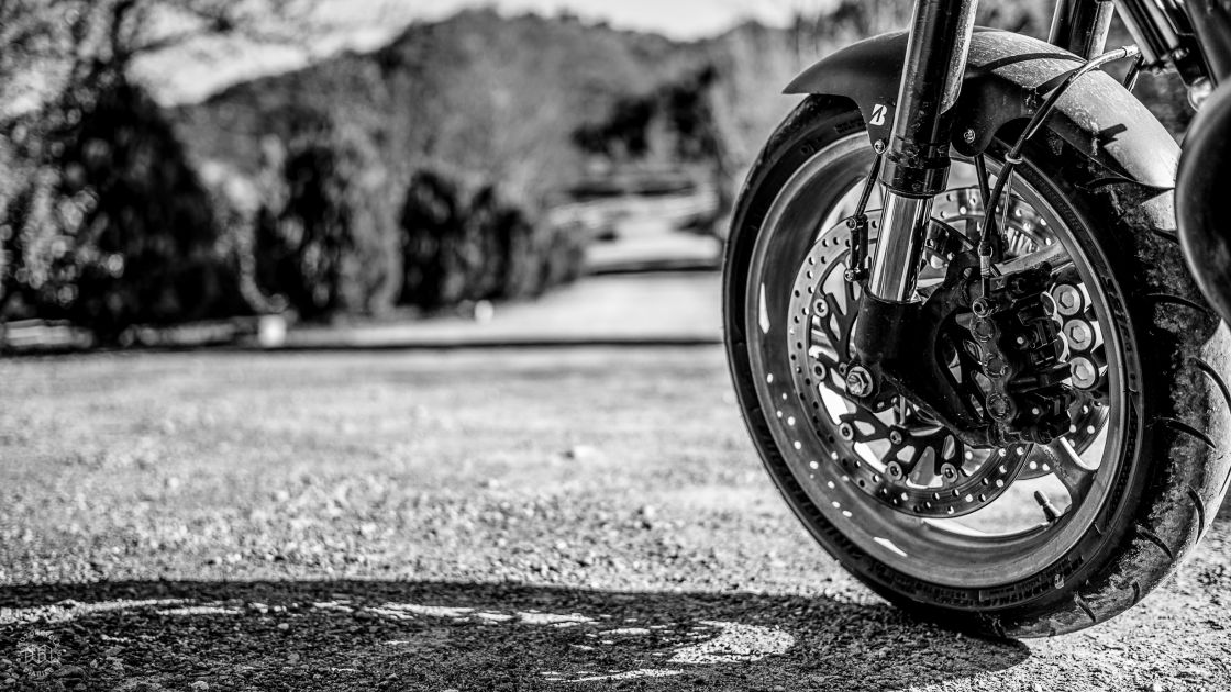 Six piston front callipers and R1 front fork and wheels