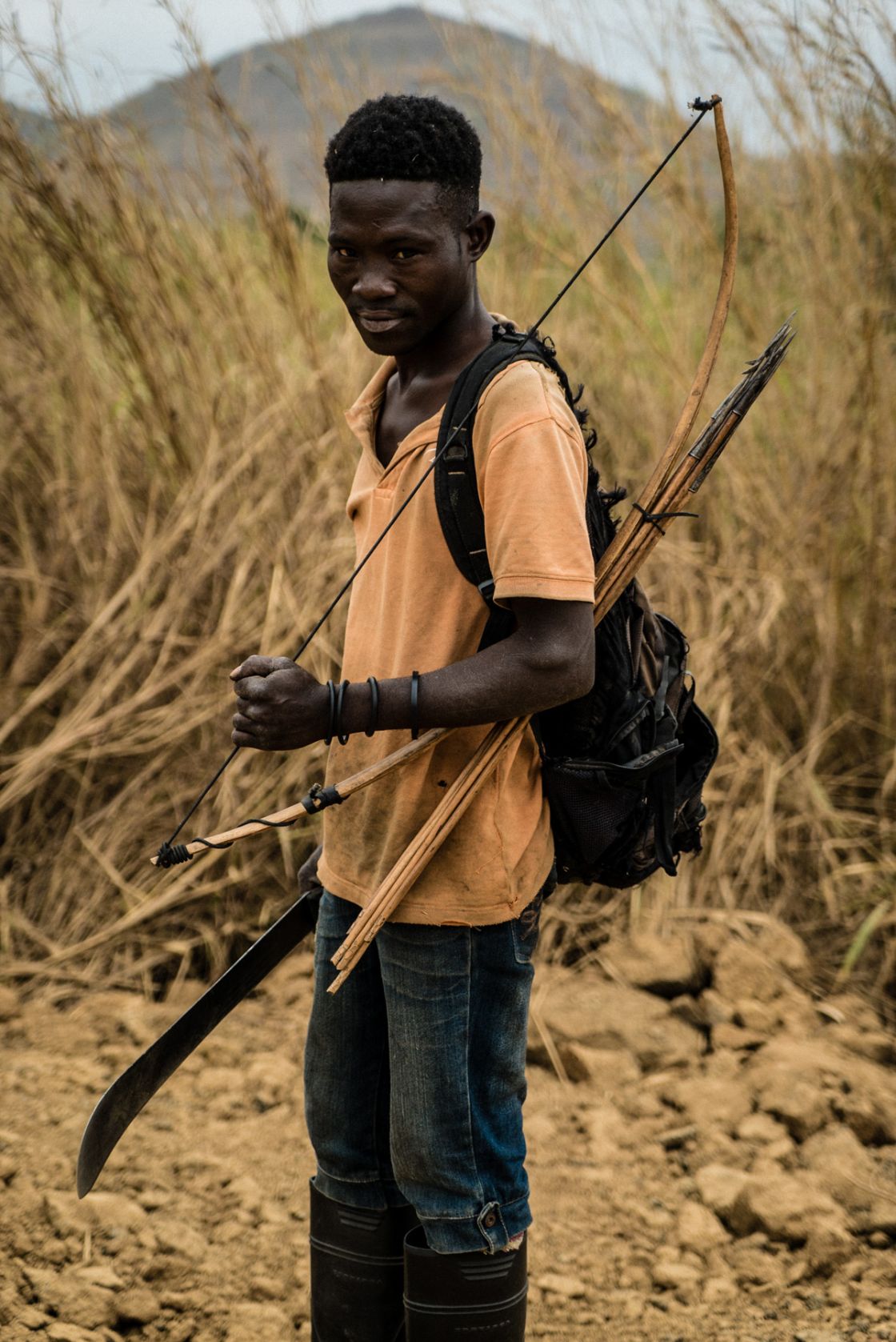 Local hunter in Angola.