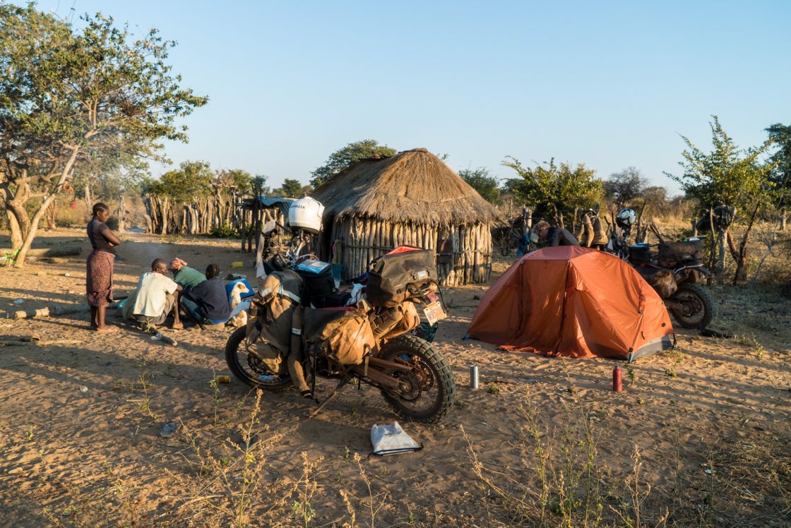 Our final camp in Angola with a family of 5.