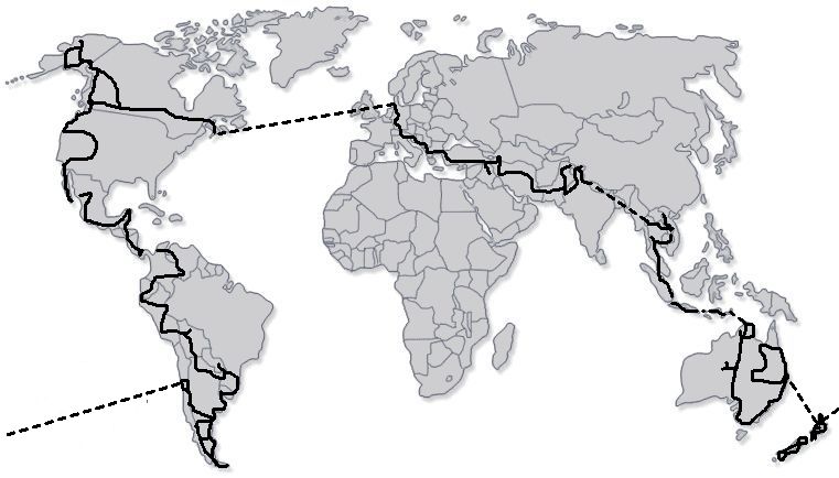 All in all, they crossed a whopping 64 borders!