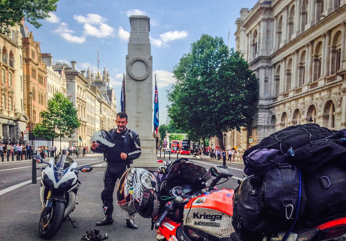 Safely back in the UK after a monster 74,000-mile tour