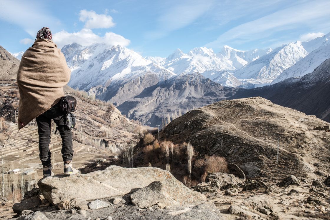 Spantik from Duikar, Karimabad