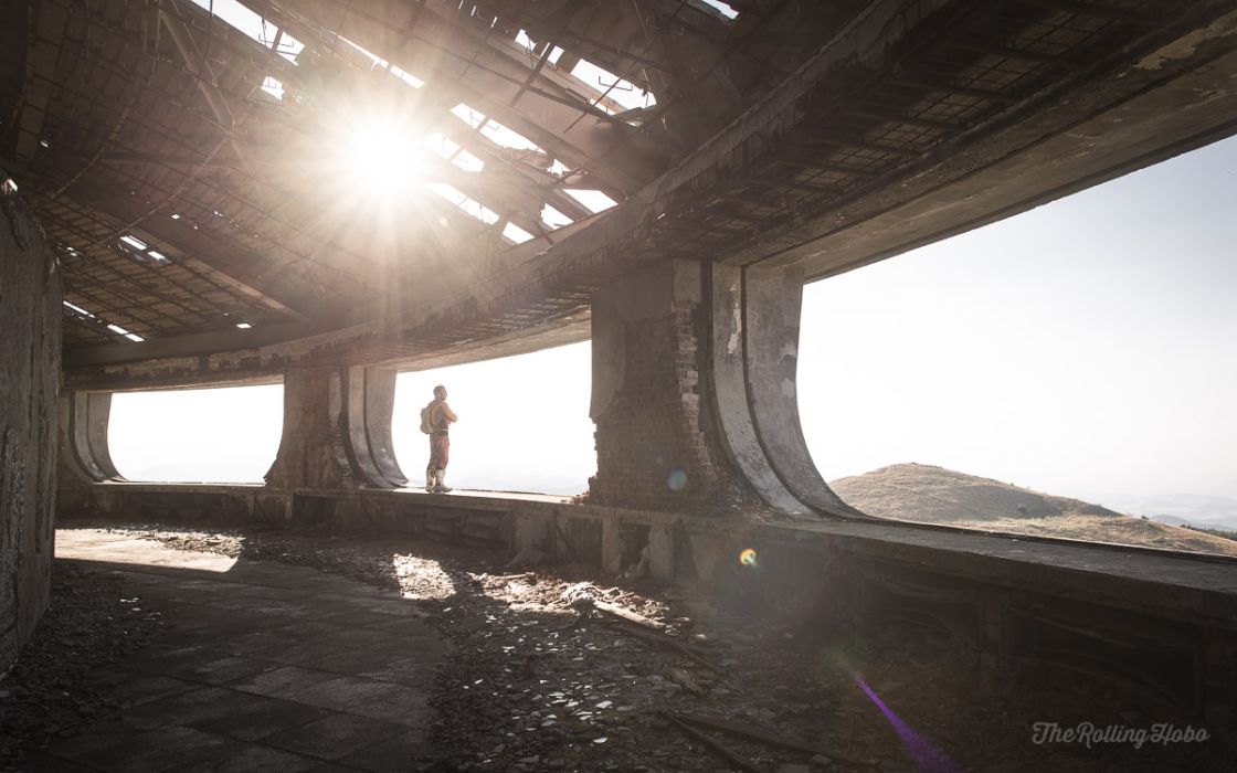 The Buzludzha monument in Bulgaria