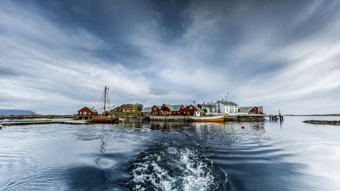 The Haholmen Havstuer Hotel, a few kilometres away from the Atlantic Road, and only accessible by boat