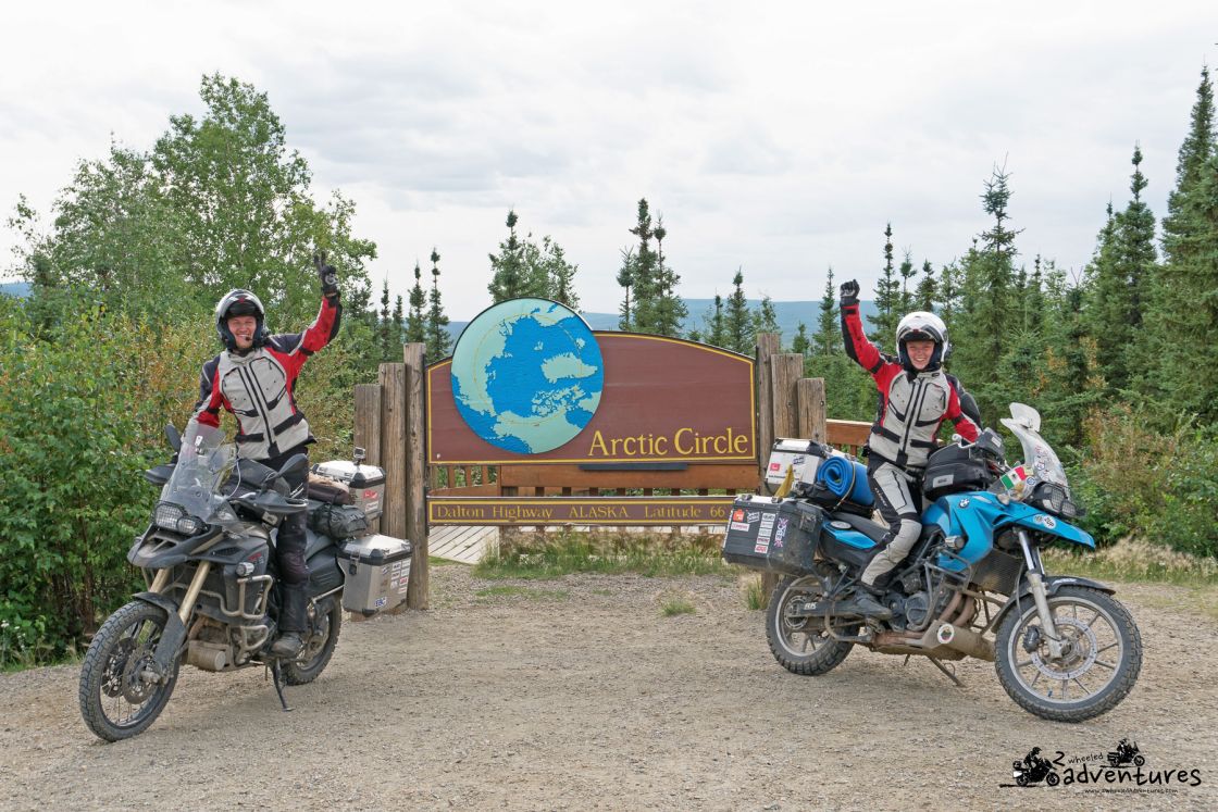 The northernmost point of our adventure - the Arctic Circle, Alaska, USA
