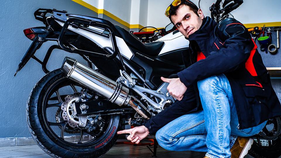 This is Christos Aspromatis with his new Bridgestone Tyres, winner of our January 2017 road competition
