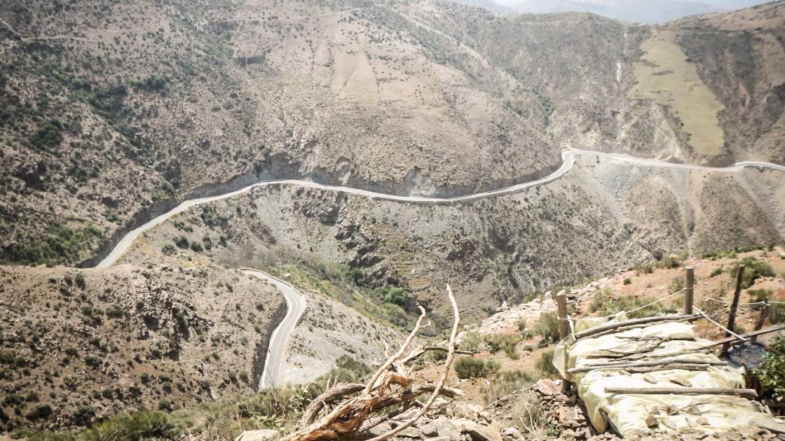 Carlos Silva uploaded this picture of Morocco's infamous Tizi n'Test pass through the Atlas Mountains