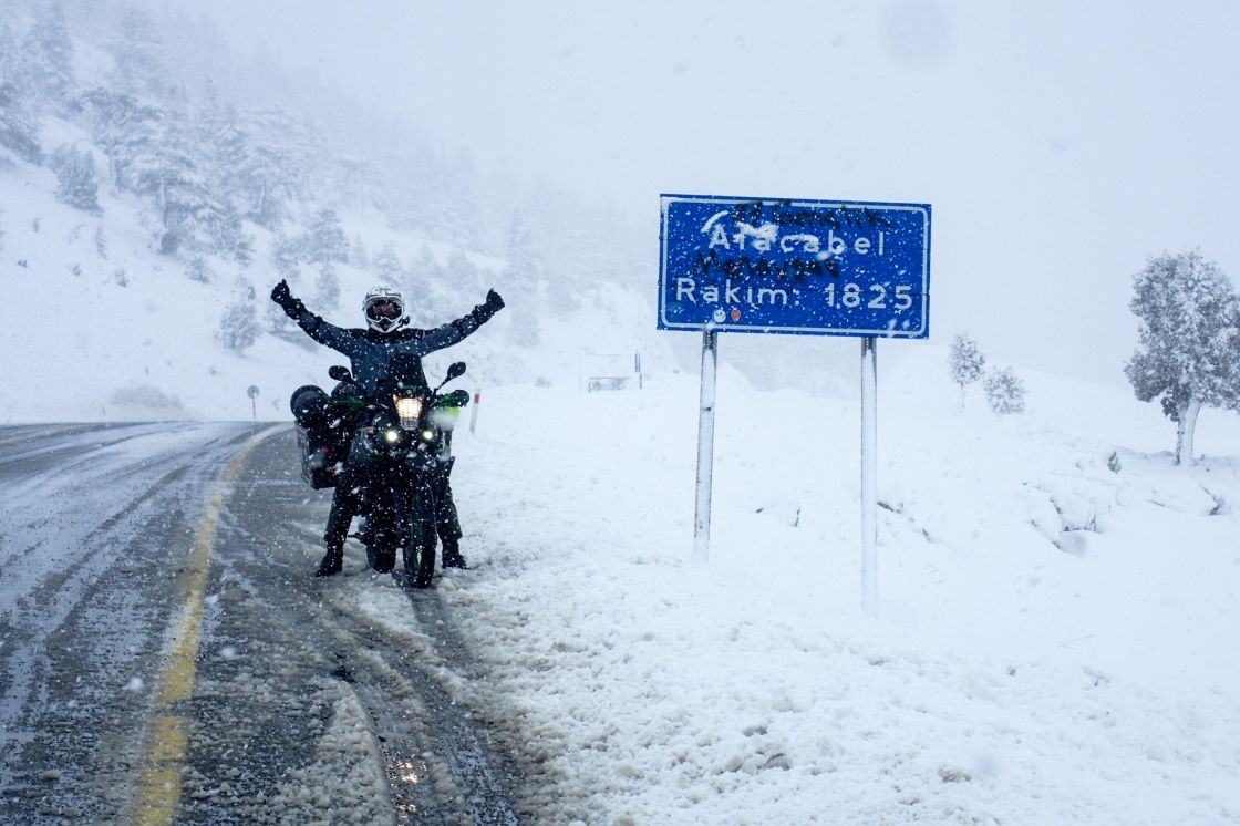 Turkey in March, temperatures around freezing point and a lot of snow