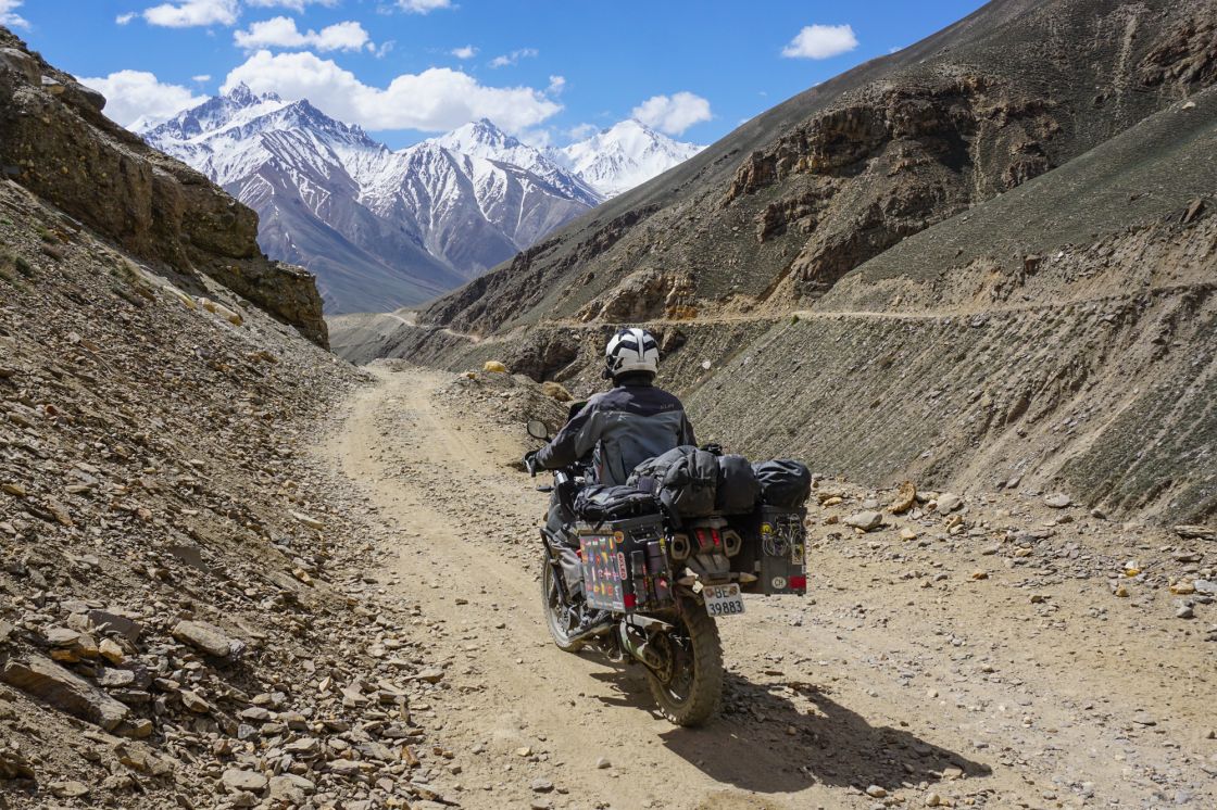 Wonderful gravel roads in Tajikistan