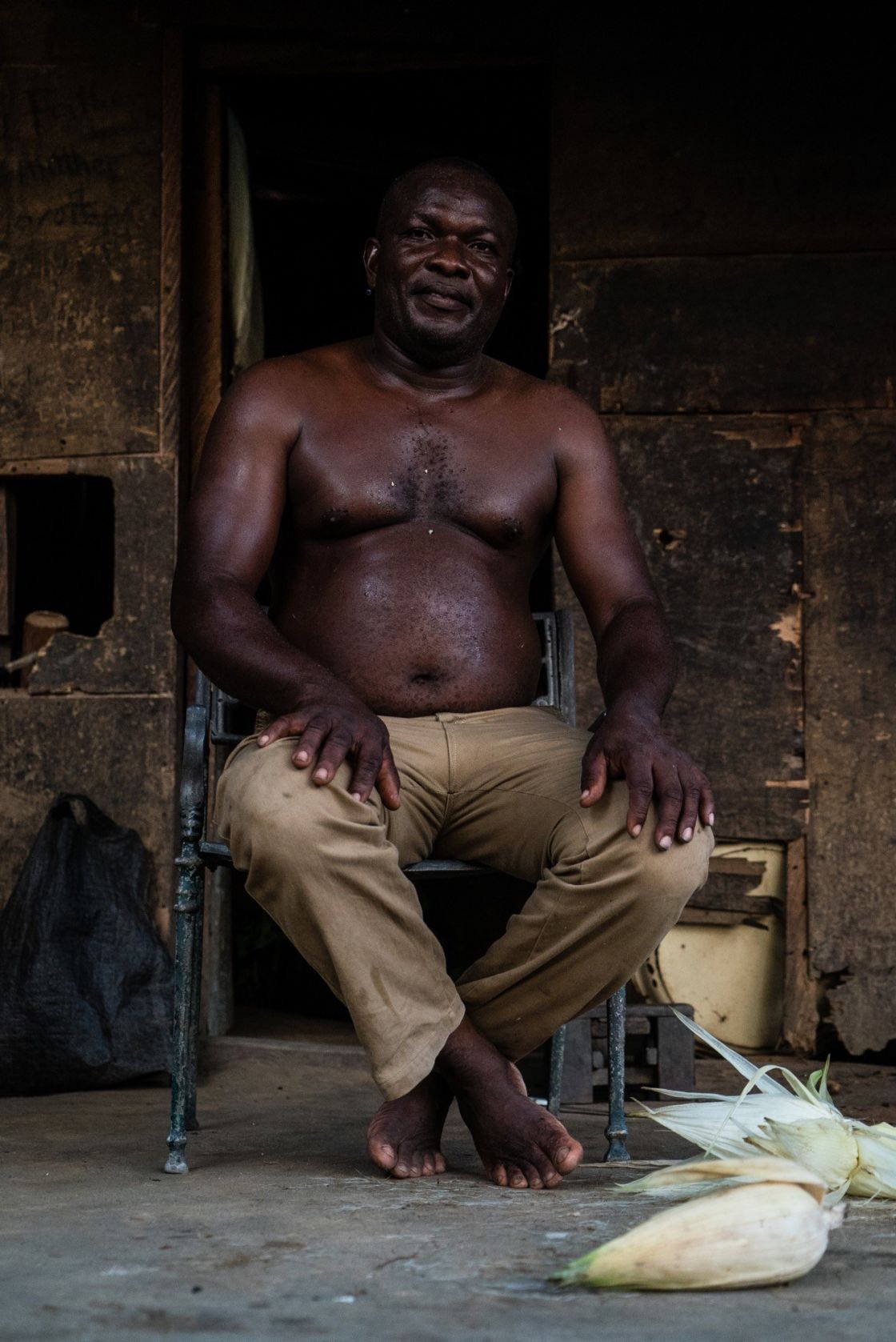 If a traveller stopped at your house today, would you take them in and let them pitch a tent in your living room? This guy would. Blessing Ude, our host  our first night in Nigeria outside Lagos.