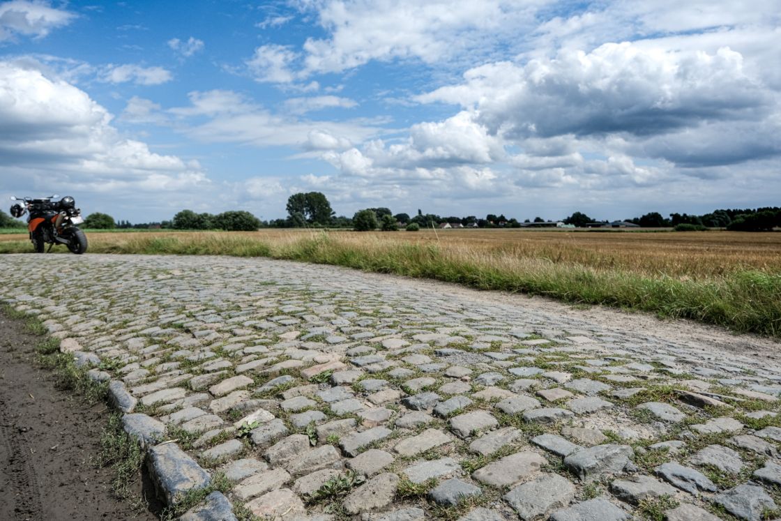 The cobblestones of Paris-Roubaix