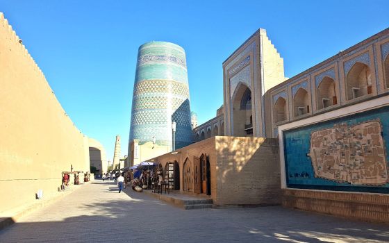 Khiva is a small, charming town with a nice vibe.