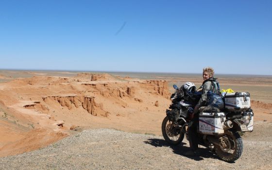 Flaming Cliffs. Gobi Desert