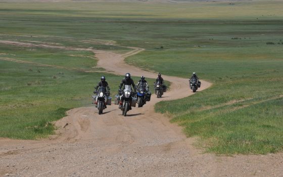 In Mongolia we joint forces with four GS riders we had met on the Pamir Highway for the first time - great company!