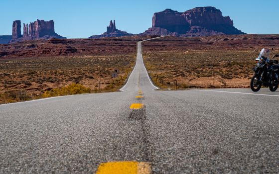 Las Vegas Loop Eastbound 1622 miles/ 2610 km.