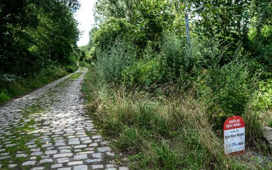 The cobblestones of Paris-Roubaix