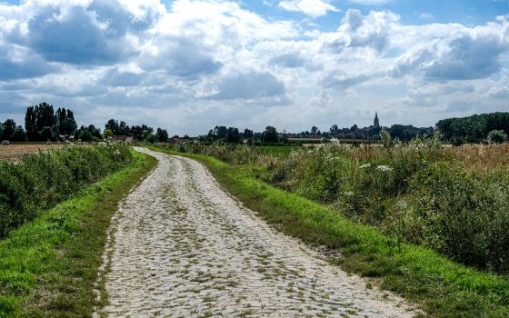 The cobblestones of Paris-Roubaix