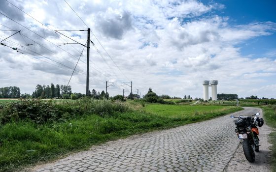 The cobblestones of Paris-Roubaix