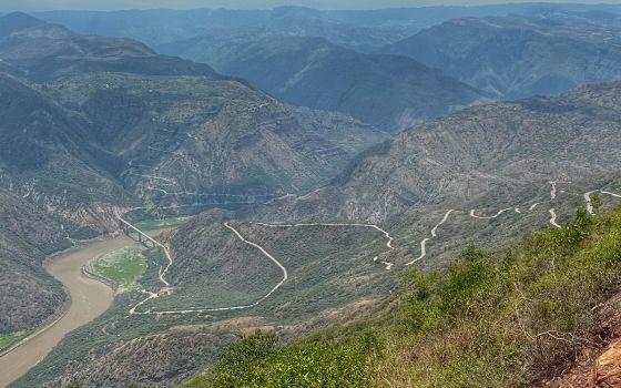 Paved section from Zapatoca