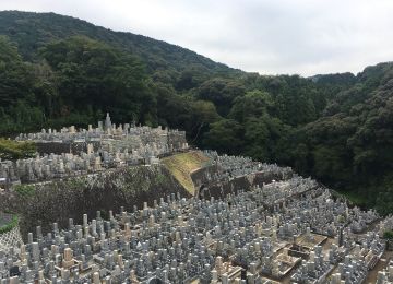 A cemetary in Kyoto, Japan.