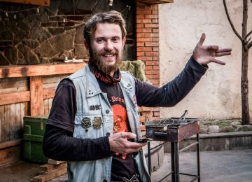 I met Dan on the first day I entered Tbilisi. A beat up Yamaha XV 750 cruiser beckoned it’s nostalgic finger at me as I rolled in on the bike. Within seconds, the mad Russian aka Dan who’d just crossed the deserts and plains completely off road solo, taught me the wolf handshake, handed me a cigarette, and then poured a shot of vodka. And so our friendship began.