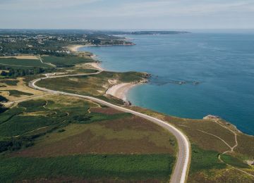 The fantastic road going to the Fréhel Lighthouse