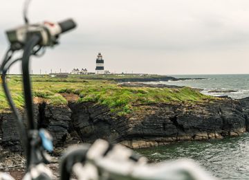 Hook Lighthouse in its timeless black and white coating. 